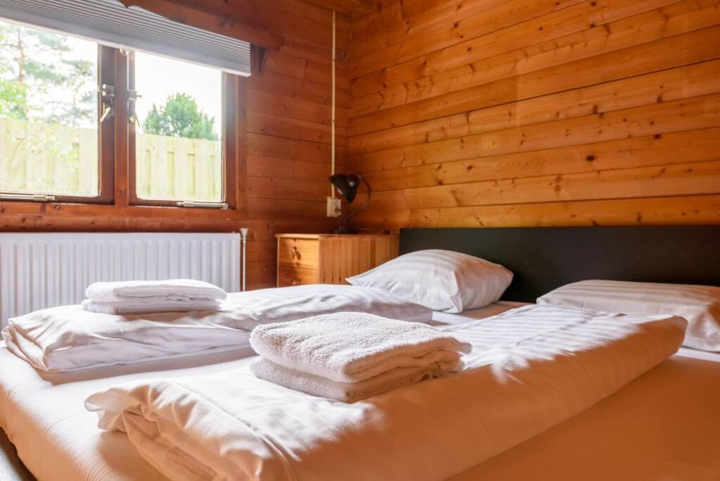 Spacious Wooden Cottage With Infra-Red Sauna At Veluwe Putten Exterior photo